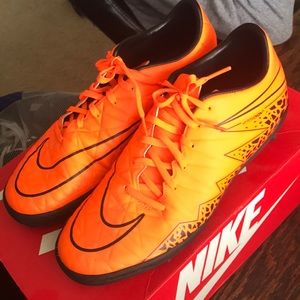 Nike Indoor Soccer Shoes. Orange Hypervenom